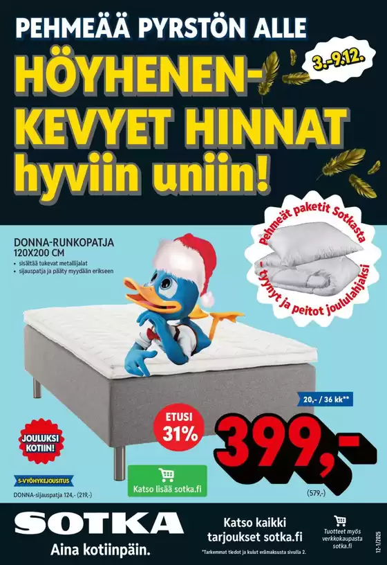 Sotka -luettelo, Hämeenlinna | Sotka tarjoukset | 2025-12-03T00:00:00.000Z - 2025-12-09T00:00:00.000Z