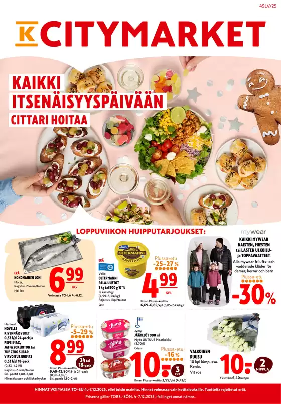 K-Citymarket -luettelo, Rauma | K-citymarket tarjoukset | 2025-12-04T00:00:00.000Z - 2025-12-07T00:00:00.000Z