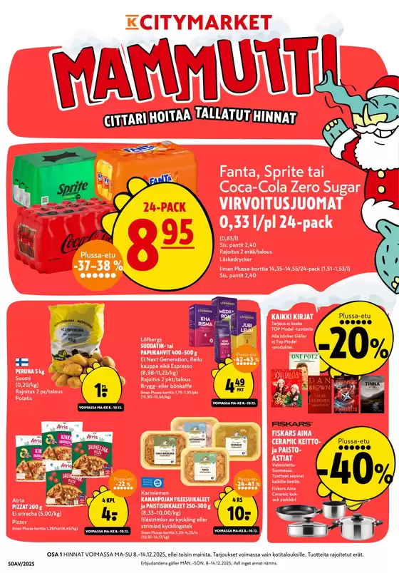 K-Citymarket -luettelo, Juuka | K-citymarket tarjoukset | 2025-12-08T00:00:00.000Z - 2025-12-14T00:00:00.000Z