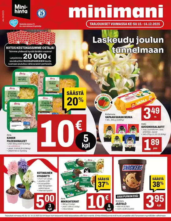 Minimani -luettelo, Vantaa | Minimani Yhtiöt Oy | 2025-12-10T00:00:00.000Z - 2025-12-14T00:00:00.000Z