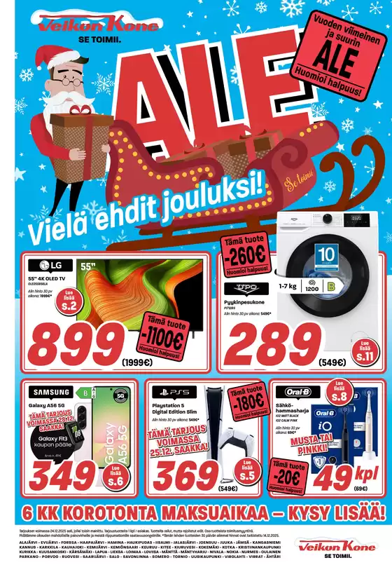 Veikon Kone -luettelo, Raasepori | Veikon Kone | 2025-12-25T00:00:00.000Z - 2025-12-28T00:00:00.000Z