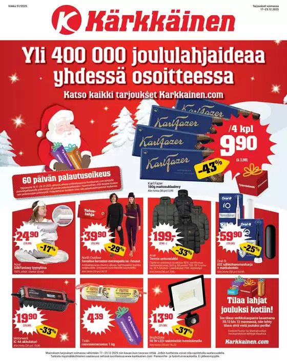 Kärkkäinen -luettelo, Lapua | Näköislehti Kärkkäinen | 2025-12-17T00:00:00.000Z - 2025-12-23T00:00:00.000Z