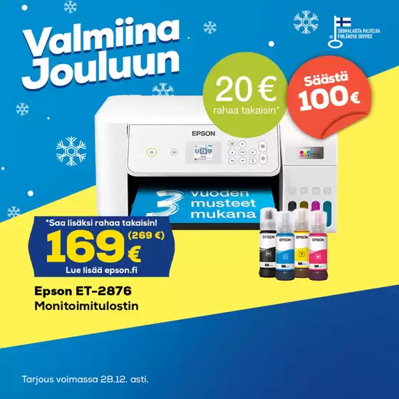 Euronics -luettelo | Uusia tarjouksia löydettäväksi | 2025-12-19T00:00:00.000Z - 2025-12-28T00:00:00.000Z