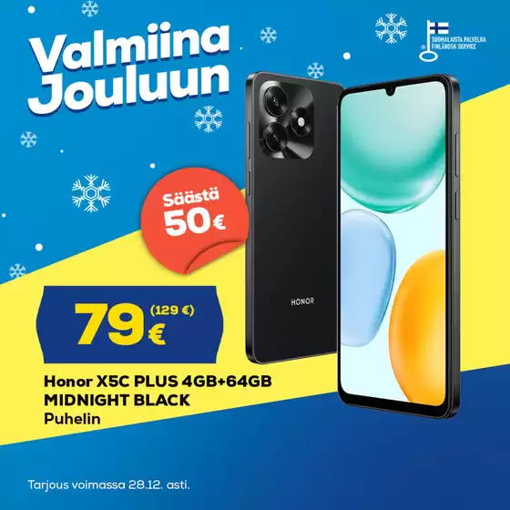 Euronics -luettelo, Seinäjoki | Tarjouksia tarjoushaukoille | 2025-12-21T00:00:00.000Z - 2025-12-28T00:00:00.000Z