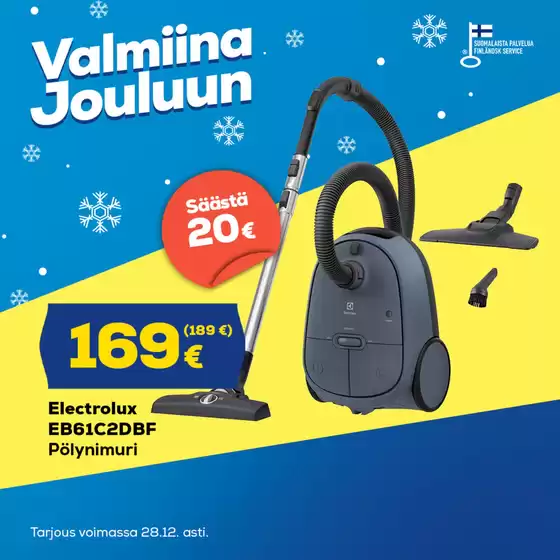 Euronics -luettelo, Iisalmi | Eksklusiivisia diilejä ja löytöjä | 2025-12-22T00:00:00.000Z - 2025-12-28T00:00:00.000Z