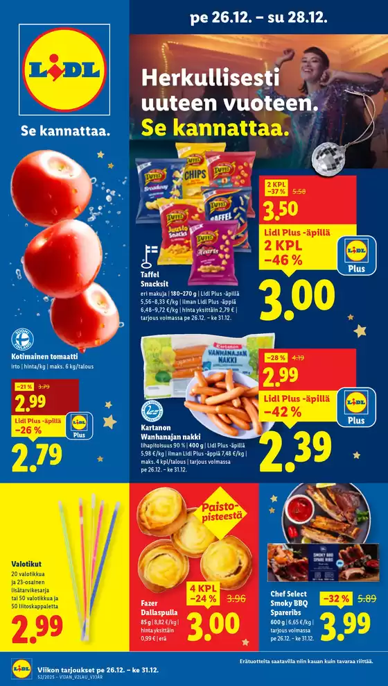 Lidl -luettelo, Raisio | Laaja valikoima tarjouksia | 2025-12-22T00:00:00.000Z - 2025-12-31T00:00:00.000Z