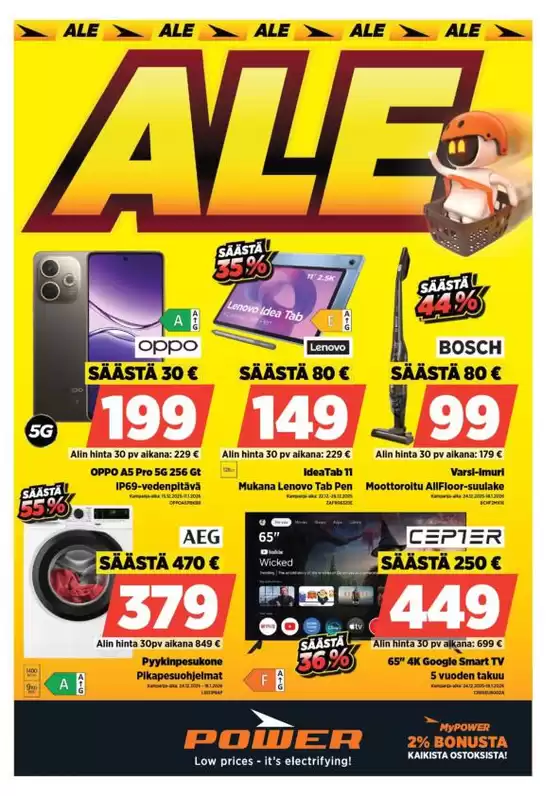Power -luettelo, Kuopio | Power tarjoukset | 2025-12-22T00:00:00.000Z - 2025-12-28T00:00:00.000Z