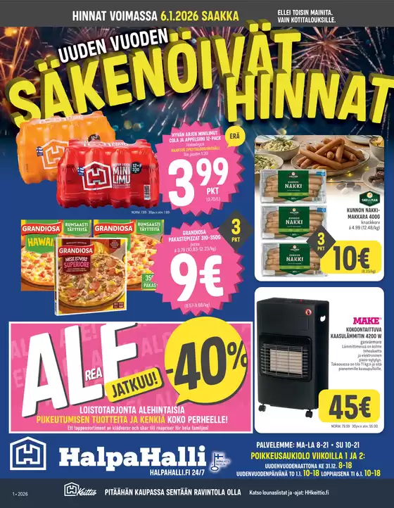 HalpaHalli -luettelo, Mäntsälä | Huippudiilejä kaikille asiakkaille | 2025-12-29T00:00:00.000Z - 2026-01-06T00:00:00.000Z