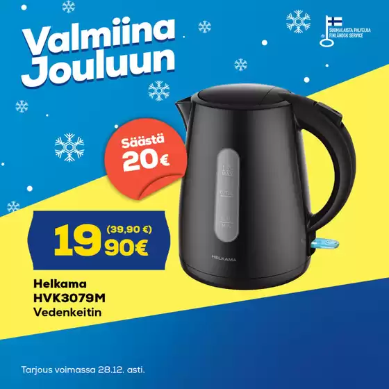 Euronics -luettelo, Riihimäki | Mahtava tarjous tarjoushaukoille | 2025-12-29T00:00:00.000Z - 2026-01-12T00:00:00.000Z