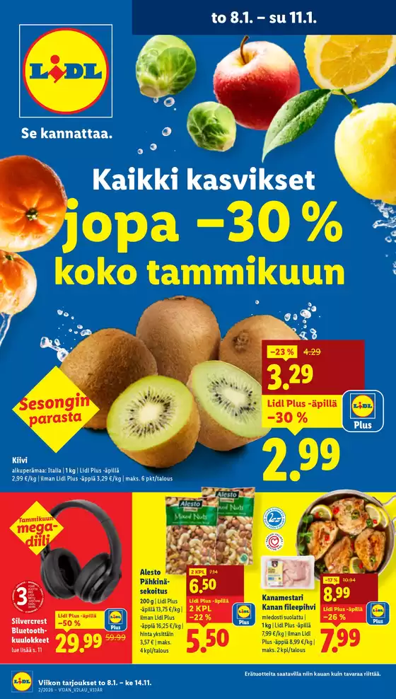 Lidl -luettelo, Järvenpää | Huipputarjouksia kaikille tarjoushaukoille | 2026-01-05T00:00:00.000Z - 2026-01-14T00:00:00.000Z