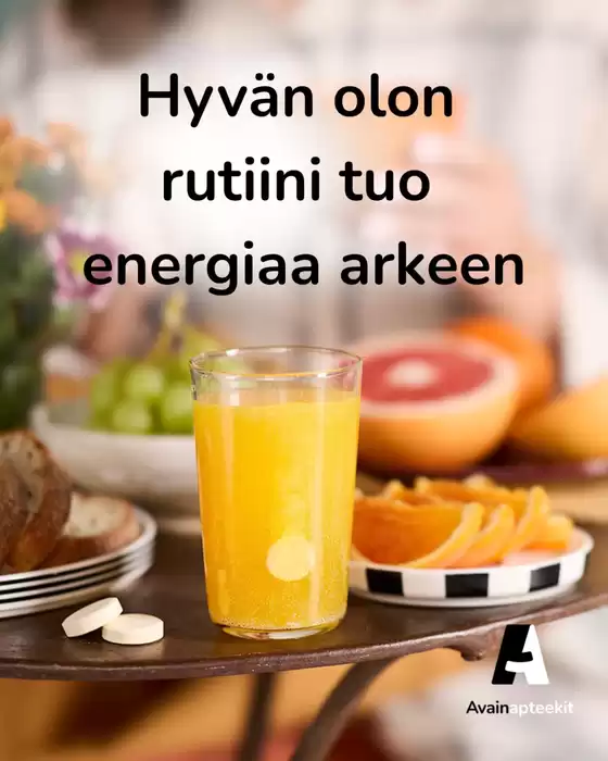 Avainapteekit -luettelo, Kuopio | Mahtavia alennuksia valituista tuotteista | 2026-01-14T00:00:00.000Z - 2026-01-28T00:00:00.000Z