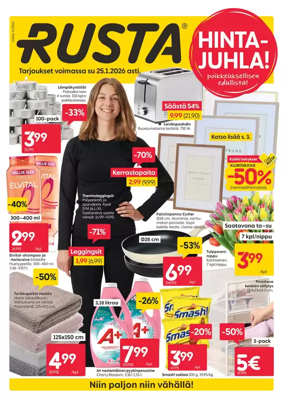 Rusta -luettelo, Järvenpää | Rusta tarjoukset | 2026-01-19T00:00:00.000Z - 2026-01-25T00:00:00.000Z