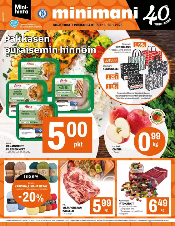 Minimani -luettelo, Jyväskylä | Minimani Yhtiöt Oy | 2026-01-21T00:00:00.000Z - 2026-01-25T00:00:00.000Z