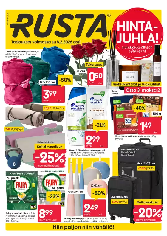 Rusta -luettelo, Varkaus | Rusta tarjoukset | 2026-02-02T00:00:00.000Z - 2026-02-08T00:00:00.000Z