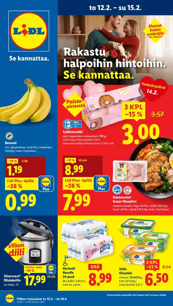 Lidl -luettelo, Lohja | Parhaat diilimme sinulle | 2026-02-09T00:00:00.000Z - 2026-02-18T00:00:00.000Z