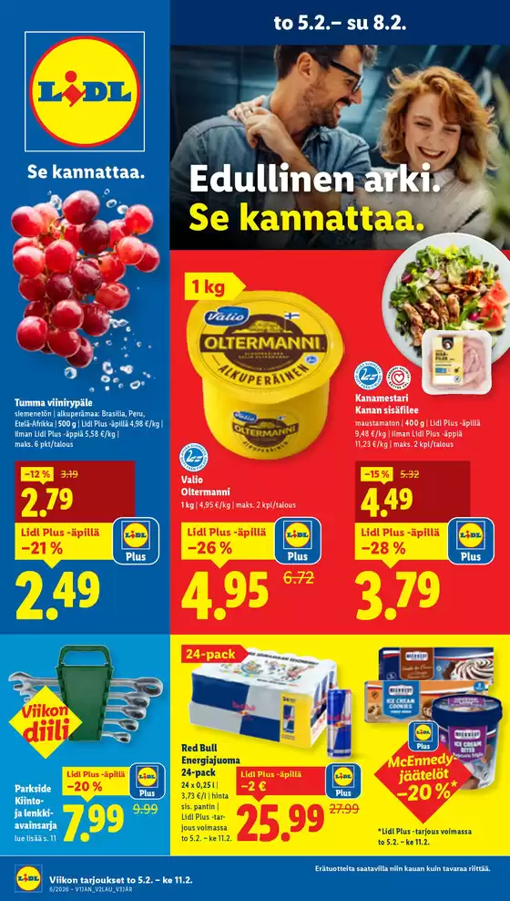 Lidl -luettelo | Ajankohtaiset erikoiskampanjat | 2026-02-02T00:00:00.000Z - 2026-02-11T00:00:00.000Z