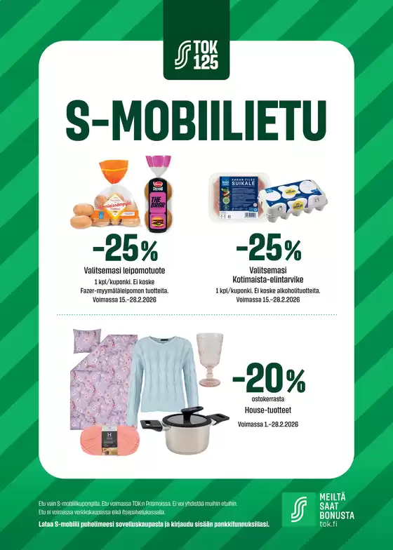 Prisma -luettelo, Joensuu | TOK S-mobiiliedut Prisma 15.-28.2. | 2026-02-01T00:00:00.000Z - 2026-02-28T00:00:00.000Z