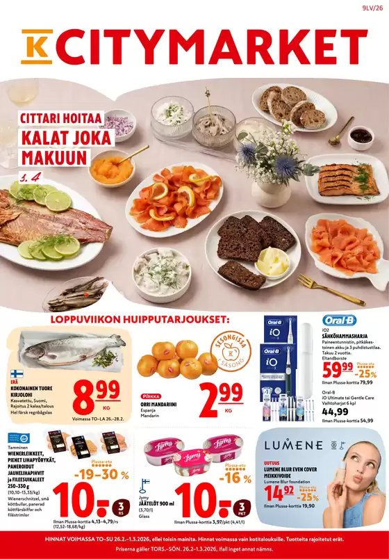 K-Citymarket -luettelo, Helsinki | K-citymarket tarjoukset | 2026-02-26T00:00:00.000Z - 2026-03-01T00:00:00.000Z