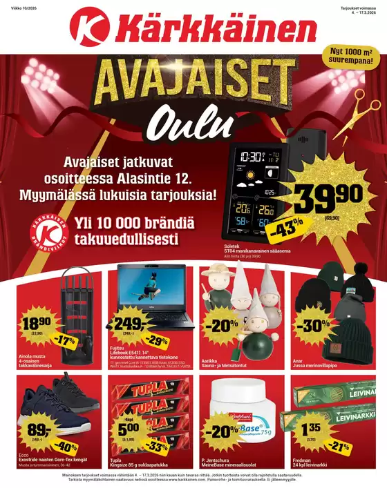 Kärkkäinen -luettelo, Valkeakoski | Näköislehti Kärkkäinen | 2026-03-04T00:00:00.000Z - 2026-03-17T00:00:00.000Z