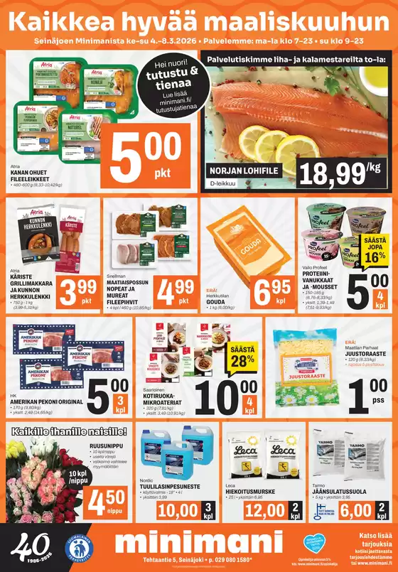Minimani -luettelo, Helsinki | Huipputarjouksia säästöhaukoille | 2026-03-04T00:00:00.000Z - 2026-03-08T00:00:00.000Z
