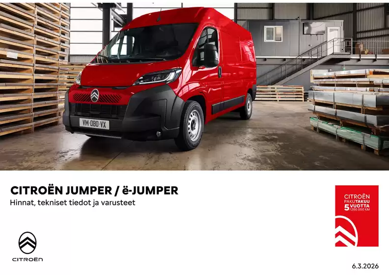 Citroën -luettelo, Lappeenranta | Uusi Jumper | 2026-01-01T00:00:00.000Z - 2026-12-31T00:00:00.000Z