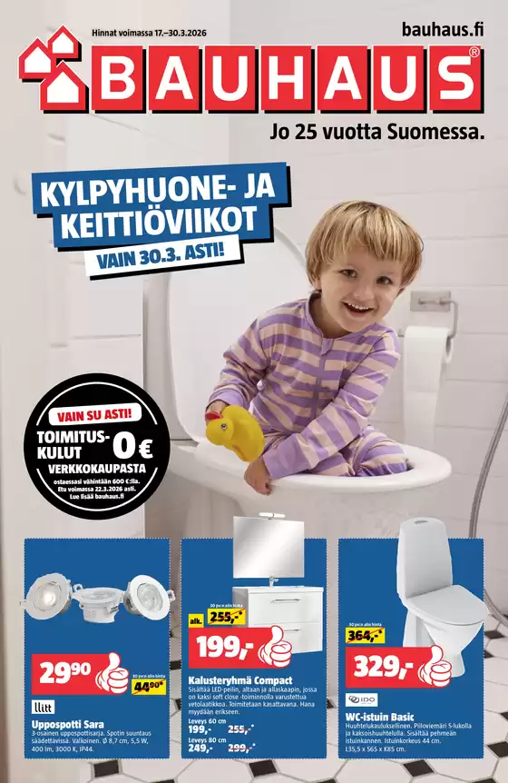 Bauhaus -luettelo, Mikkeli | Parhaat tarjouksemme sinulle | 2026-03-17T00:00:00.000Z - 2026-03-30T00:00:00.000Z