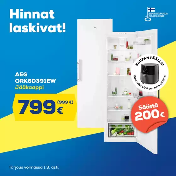 Euronics -luettelo, Kauhava | Huippudiilejä kaikille asiakkaille | 2026-03-17T00:00:00.000Z - 2026-03-31T00:00:00.000Z