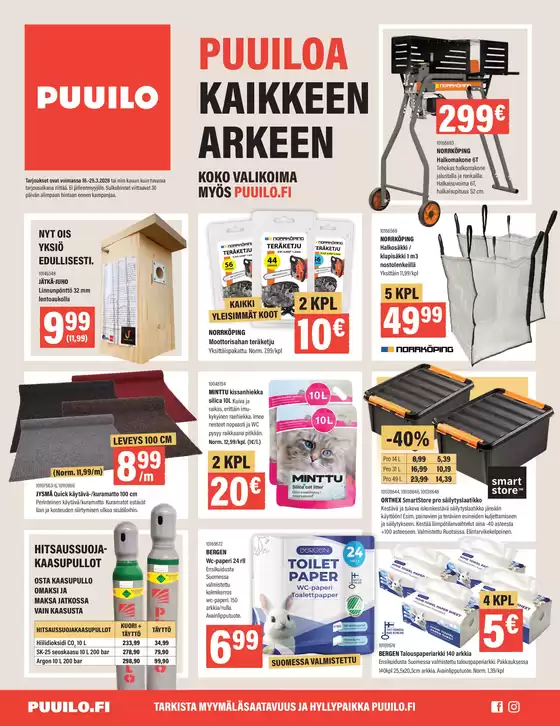 Puuilo -luettelo, Helsinki | Löydä houkuttelevia tarjouksia | 2026-03-16T00:00:00.000Z - 2026-03-29T00:00:00.000Z