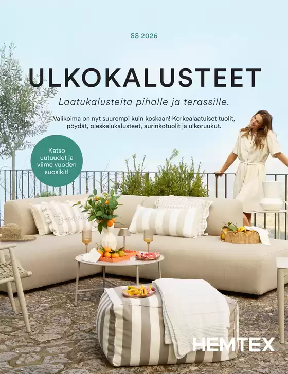 Hemtex -luettelo, Laitila | Ulkokalusteet ss 2026 | 2026-03-01T00:00:00.000Z - 2026-08-31T00:00:00.000Z
