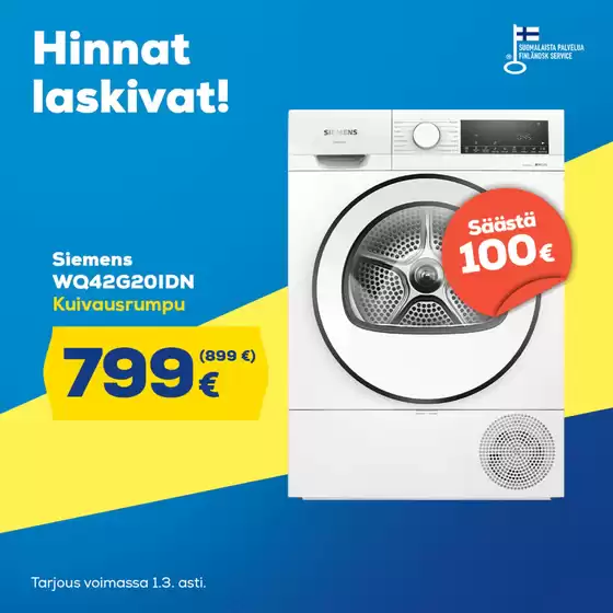 Euronics -luettelo, Raisio | Löydä houkuttelevia tarjouksia | 2026-03-23T00:00:00.000Z - 2026-04-06T00:00:00.000Z