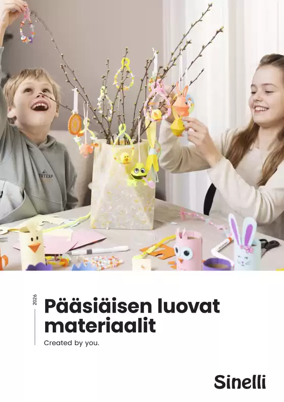 Sinelli -luettelo, Parkano | Pääsiäisen luovat materiaalit | 2026-03-01T00:00:00.000Z - 2026-04-30T00:00:00.000Z