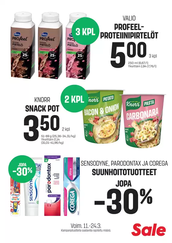 Sale -luettelo, Helsinki | Sale tarjoukset | 2026-03-11T00:00:00.000Z - 2026-03-24T00:00:00.000Z