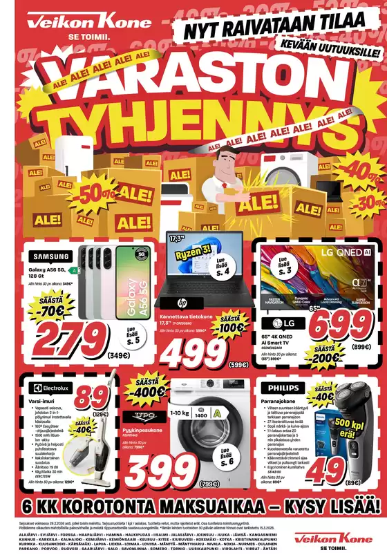 Veikon Kone -luettelo | Huippudiilejä kaikille asiakkaille | 2026-03-24T00:00:00.000Z - 2026-03-29T00:00:00.000Z