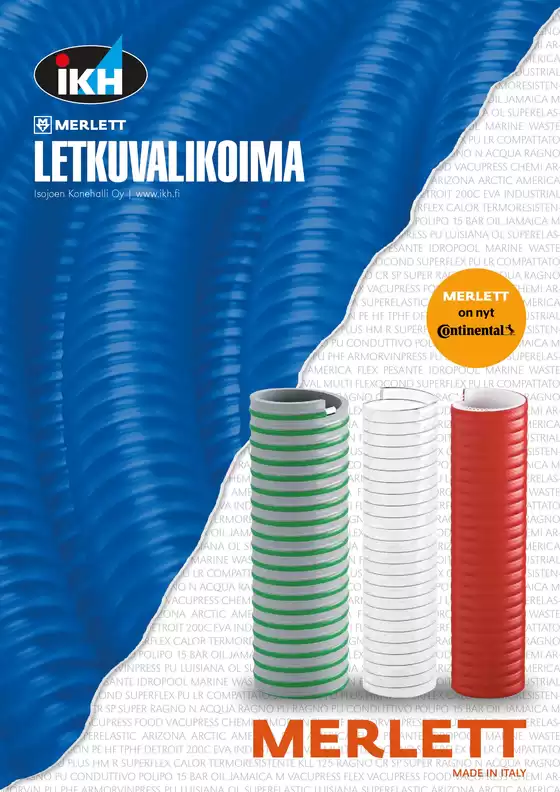 IKH -luettelo, Vaasa | IKH Merlett letkuvalikoima | 2026-03-24T00:00:00.000Z - 2026-04-07T00:00:00.000Z
