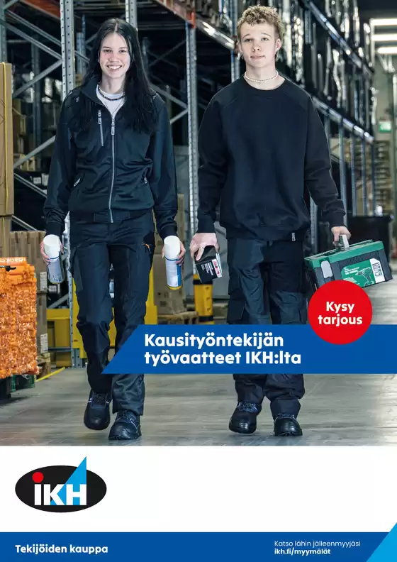 IKH -luettelo, Vaasa | IKH Kausityöntekijän työvaatteet | 2026-03-24T00:00:00.000Z - 2026-04-07T00:00:00.000Z