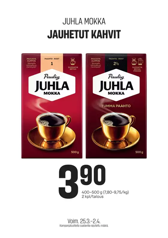 Sale -luettelo | Huippudiilejä kaikille asiakkaille | 2026-03-25T00:00:00.000Z - 2026-04-02T00:00:00.000Z