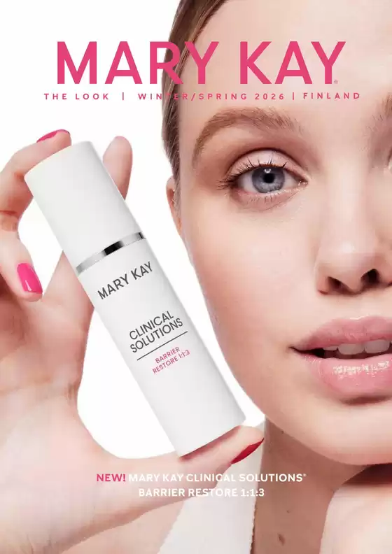 Mary Kay -luettelo, Helsinki | The LOOK WinterSpring 2026 FinlandLesley Cosmetics Mary Kay | 2026-01-01T00:00:00.000Z - 2026-06-30T00:00:00.000Z