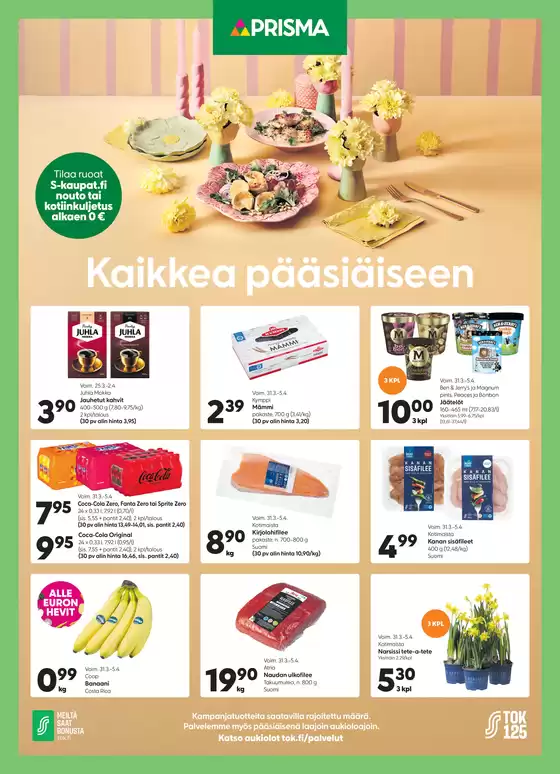 Prisma -luettelo, Espoo | TOK Prisma TS 31.3. | 2026-03-25T00:00:00.000Z - 2026-04-05T00:00:00.000Z