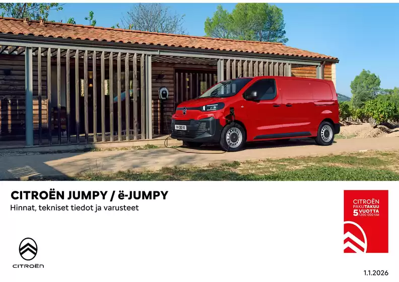 Citroën -luettelo | Uusi Jumpy | 2026-01-01T00:00:00.000Z - 2026-12-31T00:00:00.000Z