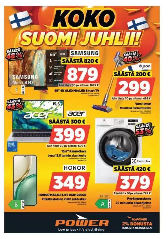 Power -luettelo, Turku | Power tarjoukset | 2026-04-13T00:00:00.000Z - 2026-05-03T00:00:00.000Z