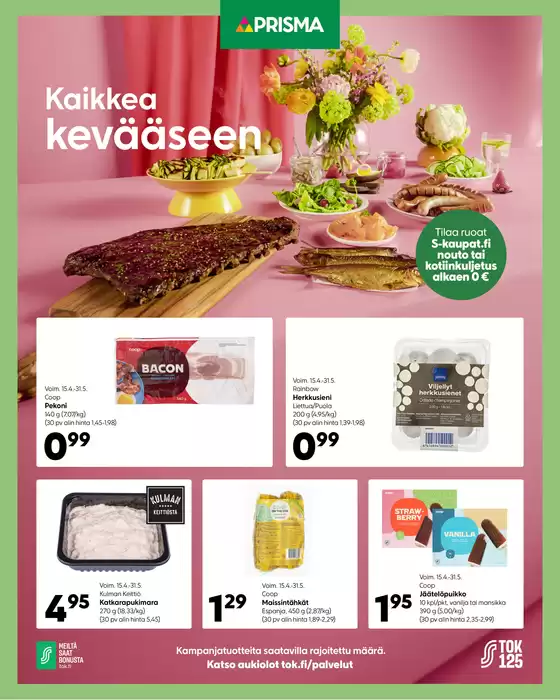 Prisma -luettelo | TOK Prisma 15.-21.4.2026 | 2026-04-15T00:00:00.000Z - 2026-05-31T00:00:00.000Z