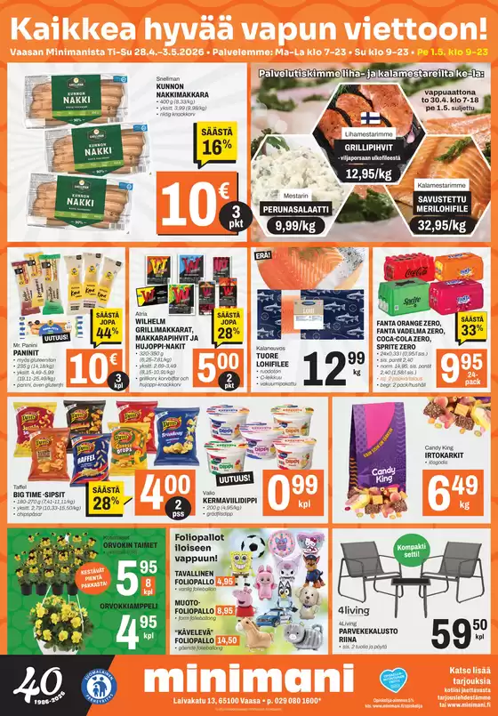 Minimani -luettelo, Salo | Parhaat löytömme | 2026-04-28T00:00:00.000Z - 2026-05-03T00:00:00.000Z