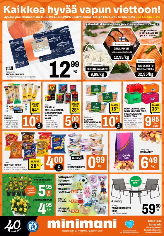 Minimani -luettelo, Salo | Huipputarjouksia kaikille tarjoushaukoille | 2026-04-28T00:00:00.000Z - 2026-05-03T00:00:00.000Z