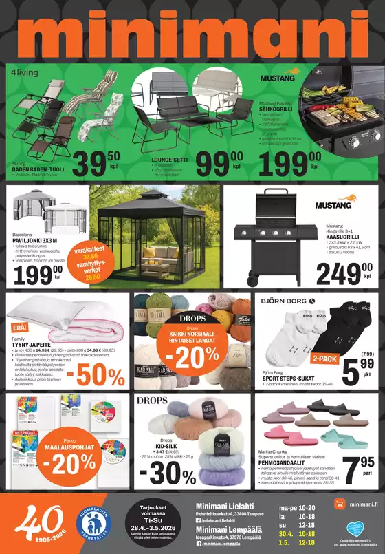 Minimani -luettelo, Salo | Parhaat diilimme sinulle | 2026-04-28T00:00:00.000Z - 2026-05-05T00:00:00.000Z