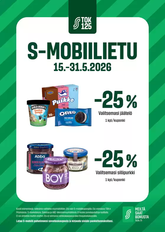 Sale -luettelo, Jämsä | Mahtava tarjous kaikille asiakkaille | 2026-05-15T00:00:00.000Z - 2026-05-31T00:00:00.000Z