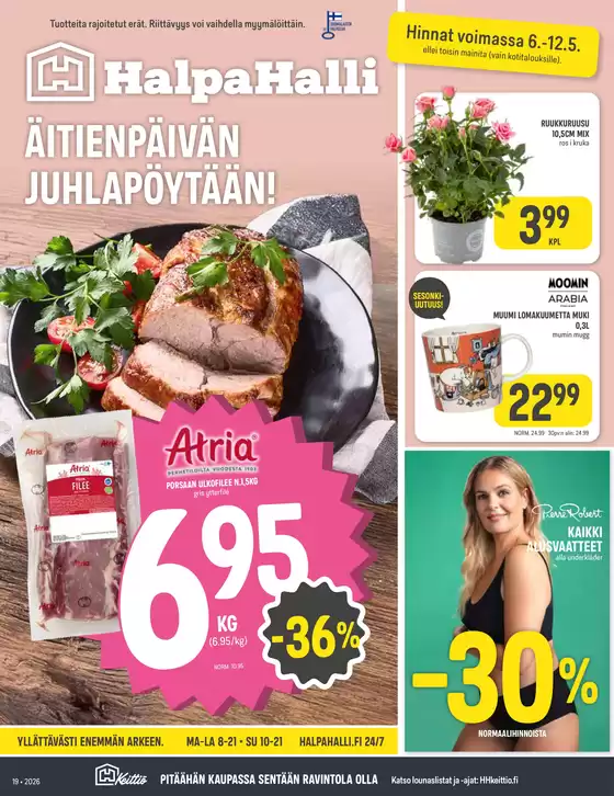 HalpaHalli -luettelo | Säästä nyt tarjouksillamme | 2026-05-06T00:00:00.000Z - 2026-05-12T00:00:00.000Z