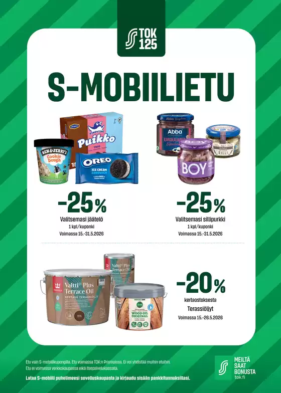 Prisma -luettelo | TOK Prisma s-mobiiliedut toukokuun loppu 26 | 2026-05-15T00:00:00.000Z - 2026-05-31T00:00:00.000Z