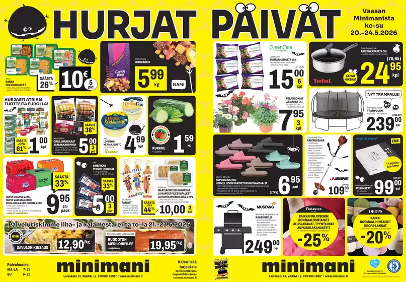 Minimani -luettelo, Jämsä | Löydä houkuttelevia tarjouksia | 2026-05-20T00:00:00.000Z - 2026-05-24T00:00:00.000Z