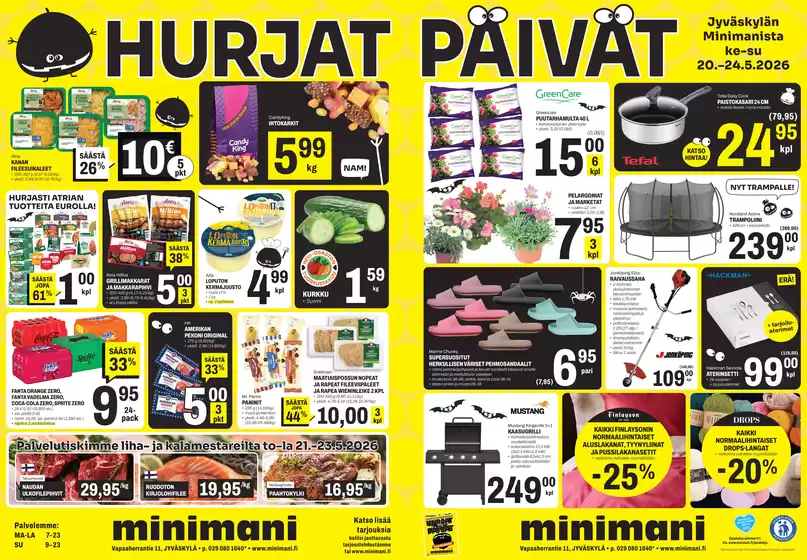 Minimani -luettelo, Jämsä | Erikoistarjoukset sinulle | 2026-05-20T00:00:00.000Z - 2026-05-24T00:00:00.000Z