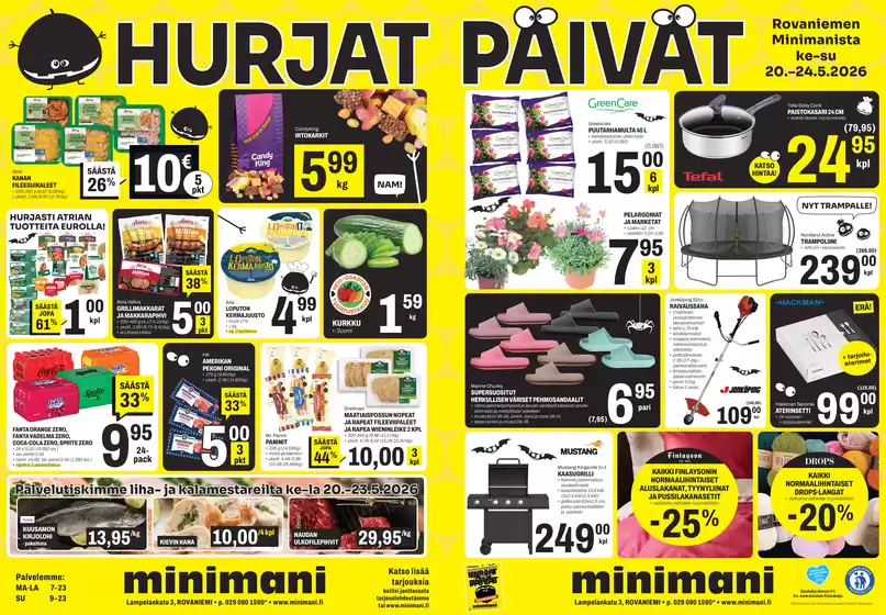 Minimani -luettelo, Jämsä | Parhaat diilimme sinulle | 2026-05-20T00:00:00.000Z - 2026-05-24T00:00:00.000Z